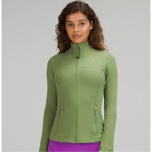 Green zip up Lululemon jacket